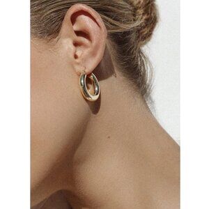 NWOT SHASHI Women's Dominique Hop Earrings Gold